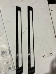 [OPEN BOX] Noble Carbon Fiber Door Sill Overlays 2022-2026 Subaru BRZ / Toyota GR86 - Black - Black