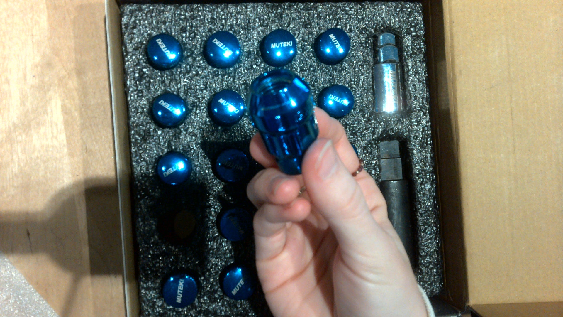 [OPEN BOX] Muteki SR35 Closed-Ended Lug Nuts 12x1.50mm Blue