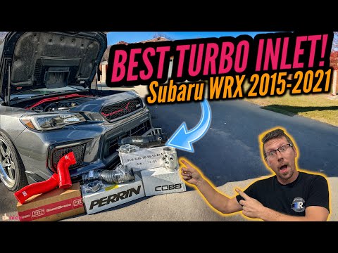Perrin Black 3in Turbo Inlet Hose w/ Nozzle Subaru WRX 2015-2021 / Forester XT 2014-2018 | PSP-INT-424BK