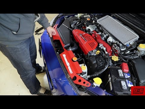 GrimmSpeed Red Radiator Shroud Subaru WRX 2015-2021 / STI 2015-2021 | 096042