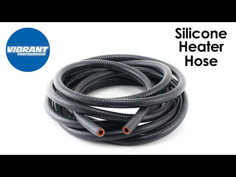 Vibrant Black 5ft Silicon Heater Hose Reinforced 1/4" (6mm) ID x 5 ft long | 20405