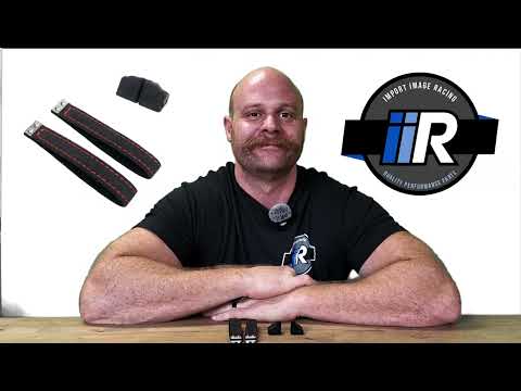 Billetworkz Alcantara Door Pull Strap Kit Subaru WRX, STI & BRZ | BW-DPSK-SUB-GRVA-BLK-RED-1