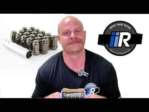 Muteki Super Tuner Closed-End Black Chrome Lug Nuts 12x1.25 | 41885T