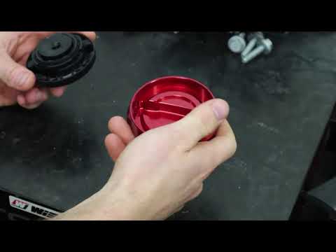 Verus Engineering Engine Bay Cap Kit Black (FHS) 08-14 WRX / STI | A0585A-BLK-FHS