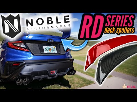 Noble RD3 Style Duckbill Rear Spoiler Carbon Fiber Subaru WRX 2022-2025