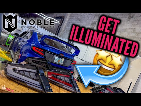 Noble S4 Style Tail Lights (Clear Lens, White Bar) - 2022-2025 WRX