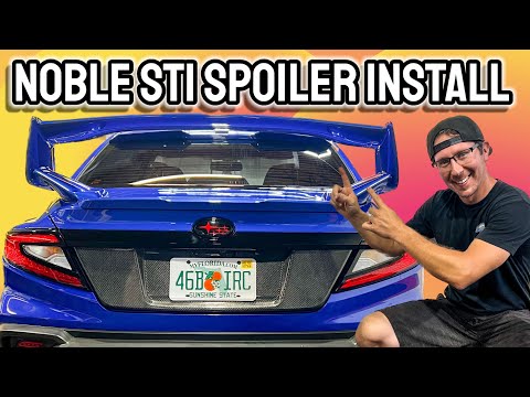Noble STI Hybrid Carbon Fiber OE Style Spoiler for VB Chassis Subaru WRX 2022-2025