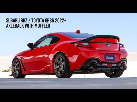 Remark Axleback Exhaust Burnt Single Wall Tips Subaru BRZ / Toyota GR86 2022-2026 | RO-TTZ8-SM