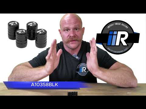 OVERTAKE Black Aluminum Valve Stem Caps | Universal Schrader Fit | A10358BLK