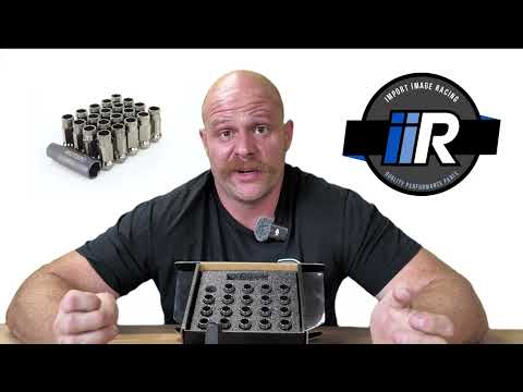 Muteki SR48 Open-End Lug Nuts 12x1.25 Titanium | 20-Piece Wheel Lug Nut Kit | 32905T