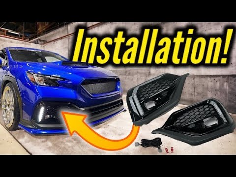Noble Lux JDM Style DRL / Turn Signal Fog Light Bezels Subaru WRX 2022-2025
