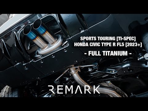 Remark Sports Touring Catback Titanium Exhaust/SUS304 Front Pipe Honda Civic Type R 2023-2025 | RK-C2076H-09TS