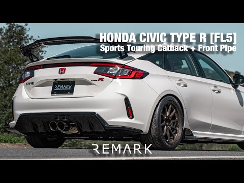 Remark Sports Touring Catback Exhaust/Front Pipe Stainless Steel Honda Civic Type-R 2023-2025 | RK-C2076H-09