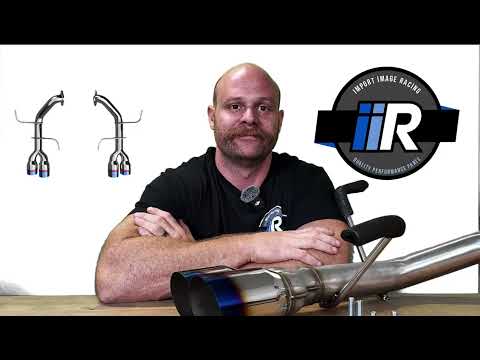 PLM Axleback Exhaust Titanium Blue Tips WRX 2022-2026 | Muffler Delete | PLM-SUB-TKP-VB-DUAL-BLUE