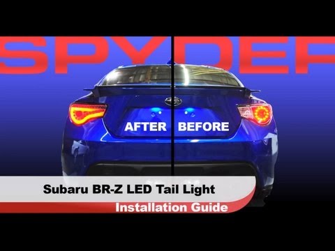 Spyder Light Bar LED Tail Lights Black Scion FR-S 13-16 / Subaru BRZ 13-20 | 5072009