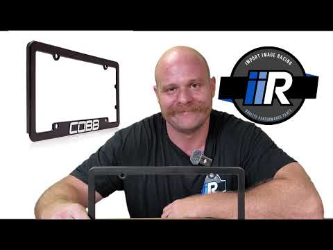 COBB Black License Plate Frame | Durable ABS Plastic | CO-PFRAME-NEW