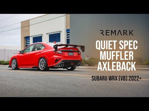 Remark Axleback Exhaust w/ Burnt Stainless Double Wall Tip Subaru WRX 22-26 | RO-TTVB-DMQ