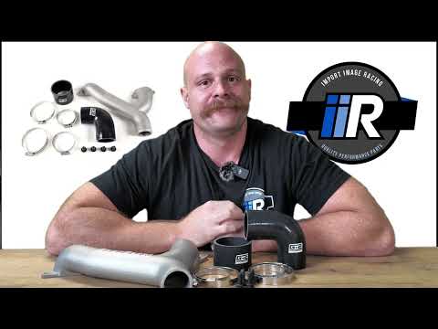 GrimmSpeed TMIC Aluminum Y-Pipe Kit Black Subaru WRX & STI | Top Mount Intercooler Upgrade | 090096