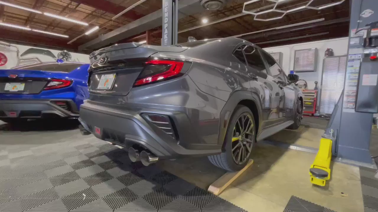 Invidia WRX 2022-2025 R400 Cat Back Exhaust Quad Tip Subaru | HS22WRXGM4SS