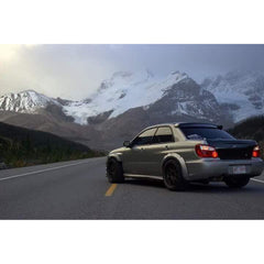 ABW Motorsport 60mm Fender Flares Recessed Two Piece Subaru WRX / STI 2006-2007 Sedan