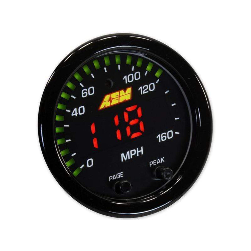 AEM X-Series 0-160 MPH GPS Speedometer Gauge
