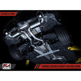 AWE Resonated Touring Edition Cat Back Exhaust 5in Diamond Black Tips Toyota Supra A90 2020+