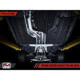 AWE Resonated Touring Edition Cat Back Exhaust 5in Diamond Black Tips Toyota Supra A90 2020+