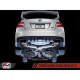 AWE Touring Edition Cat Back Exhaust Chrome Silver Quad Tips (102mm) Subaru WRX 2011-2014 / STI 2011-2021 Sedan