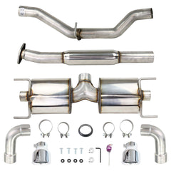 AWE Touring Edition Cat Back Exhaust Chrome Silver Tips Subaru BRZ / Toyota GR86 / Toyota 86 2013-2026 | 3015-32486
