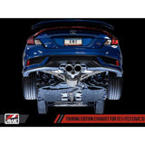 AWE Touring Edition Exhaust w/Front Pipe & Dual Chrome Silver Tips Honda Civic Si 2017-2020