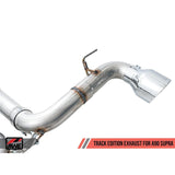 AWE Track Edition Cat Back Exhaust 5in Diamond Black Tips Toyota Supra A90 2020+
