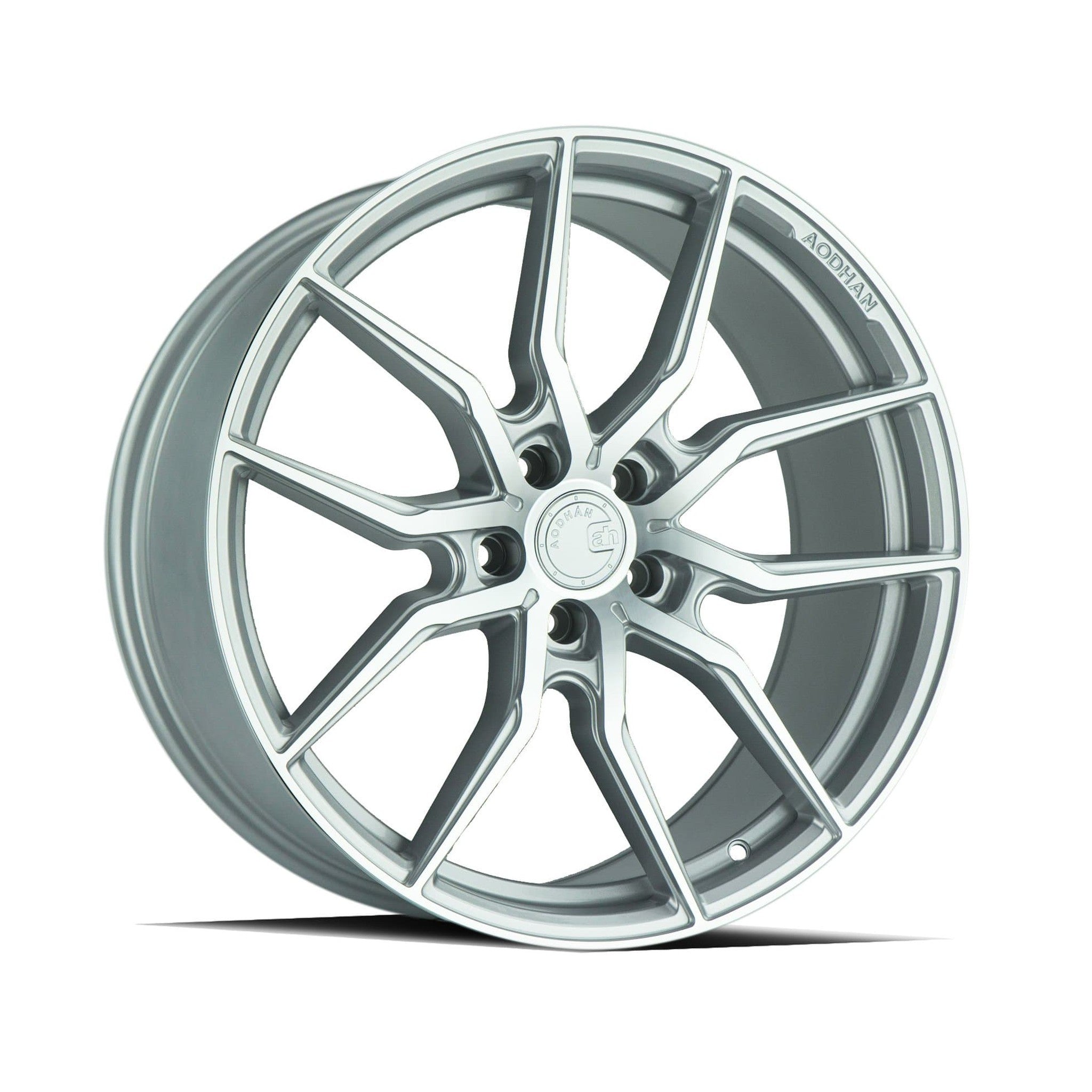AodHan AFF1 Gloss Silver Machined Face Wheel 20x9 30mm 5x120