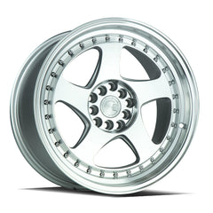 AodHan AH01 Silver Machined Face And Lip Wheel 17x9 25mm 5x100/114.3