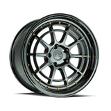 AodHan AH04 Wheel Full Black (Gold Rivet) 17x9 4x100/114.3 73.1 Bore 25mm