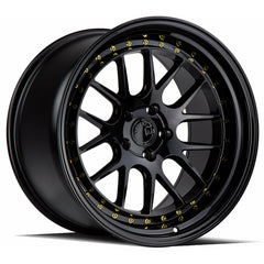 AodHan DS-06 Gloss Black W /Gold Rivets Wheel 19x11 15mm 5x114.3