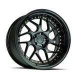 AodHan DS01 Wheel Gloss Black W /Gold Rivets 18x10.5 5x114.3 73.1 Bore 22mm