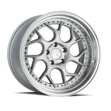 AodHan DS01 Wheel Silver Machined Lip w/Chrome Rivets 18x8.5 5x114.3 73.1 Bore 35mm