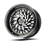 AodHan DS03 Wheel Black Vacuum w/ Gold Rivets 18x10.5 (Driver Side) 5x114.3 73.1 Bore 15mm