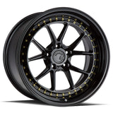 AodHan DS08 Gloss Black W /Gold Rivets Wheel 18x9.5 15mm 5x114.3
