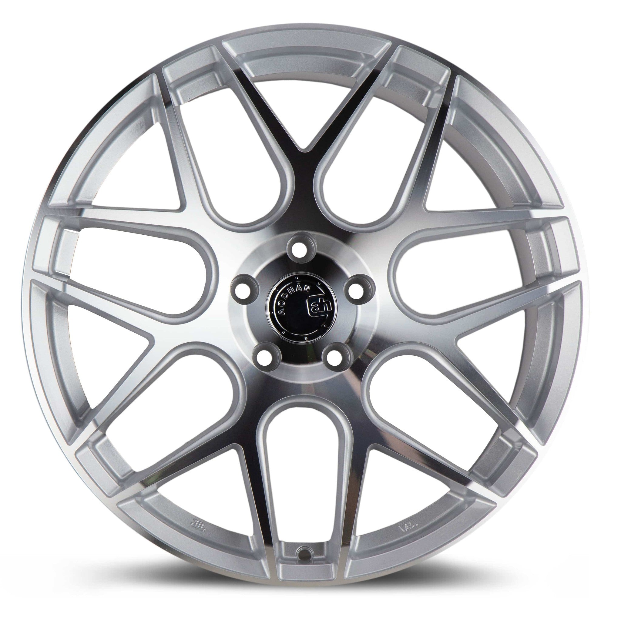 Aodhan AFF2 19x9.5 5x114.3 +35 Gloss Silver machined Face Wheel | AFF219955114335SMF
