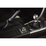 AutoStyled Black Alcantara Shift Boot w/ Red Stitching Standard Shifter Subaru STI 2008-2014