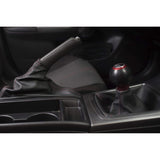 AutoStyled Black Leather E-Brake Boot w/ Red Stitching Subaru STI 2008-2014 / Subaru WRX 2009-2014
