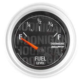Autometer Hoonigan 52mm 24 Ohm Empty 33 Ohm Full Electronic Fuel Level Gauge