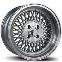 Avid.1 AV-18 SILVER/MACHINED LIP Wheel 15x8 25mm 4x100 | AV1815804C25SL