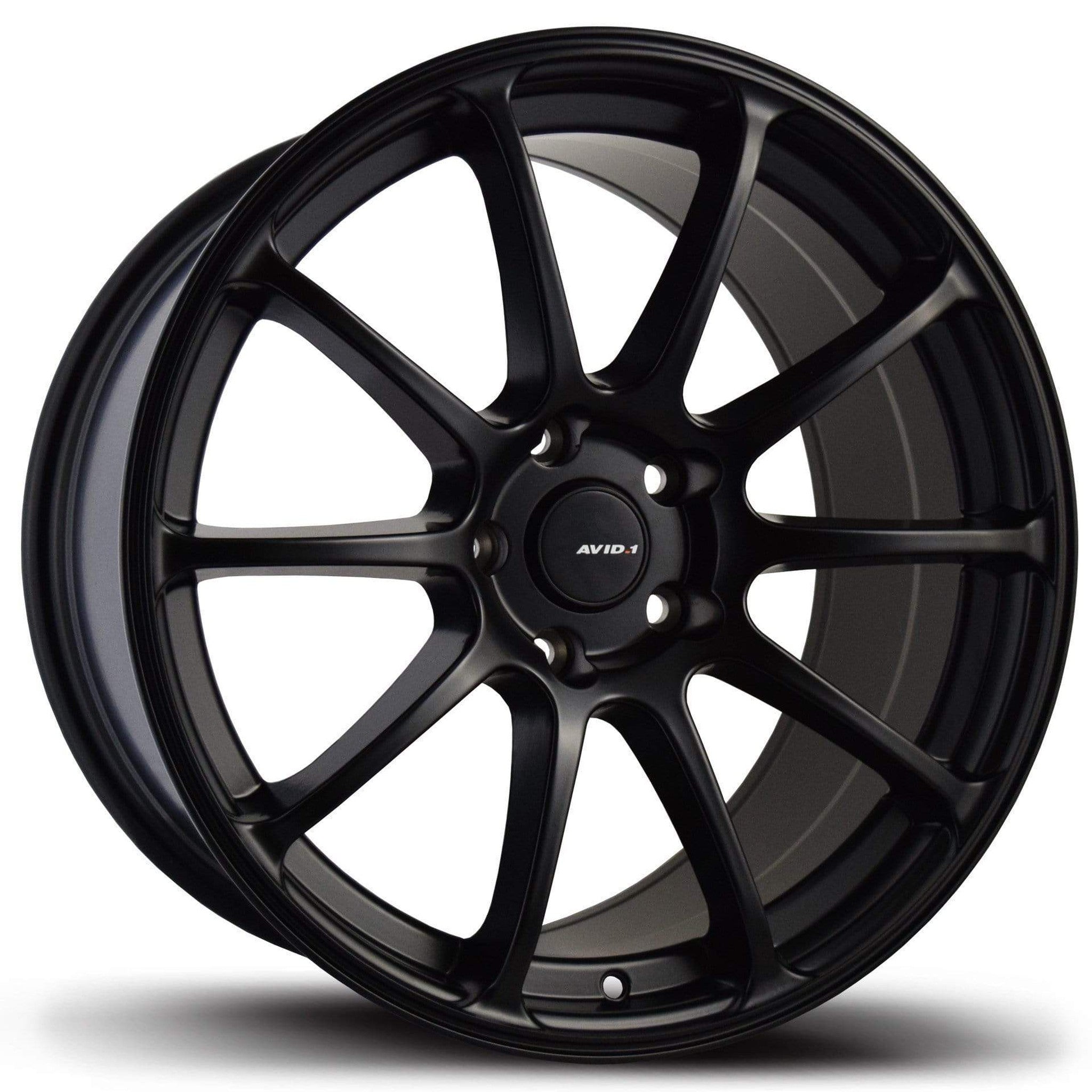 Avid.1 AV-27 Matte Black Wheel 18x8.5 5x100 35mm 73.1 | AV2718855C35BK