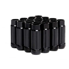 BLOX Racing 12-Sided P17 Tuner Lug Nuts 12x1.25 - Black Steel - Set of 16