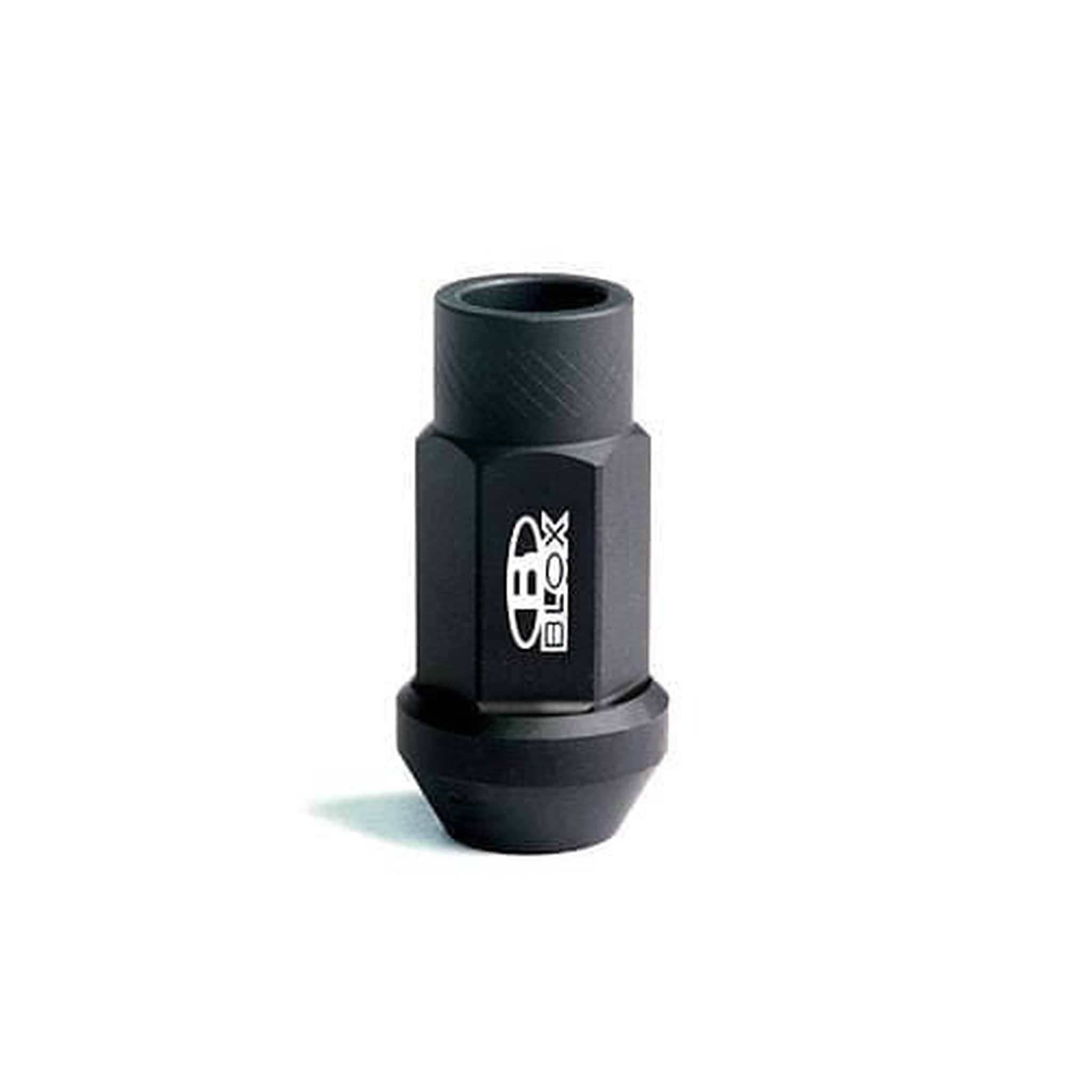 BLOX Racing Street Series Forged Lug Nut - Flat Black 12 x 1.25mm - Single piece