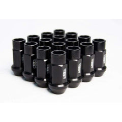 BLOX Racing Street Series Forged Lug Nuts - Black 12 x 1.25mm - Set of 16