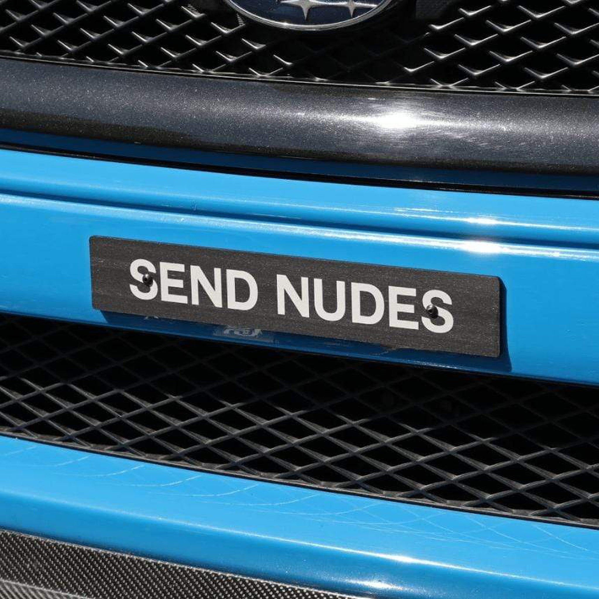 Billetworkz "Send Nudes" Universal Plate Delete 😜 | BW-LPD-SND-US
