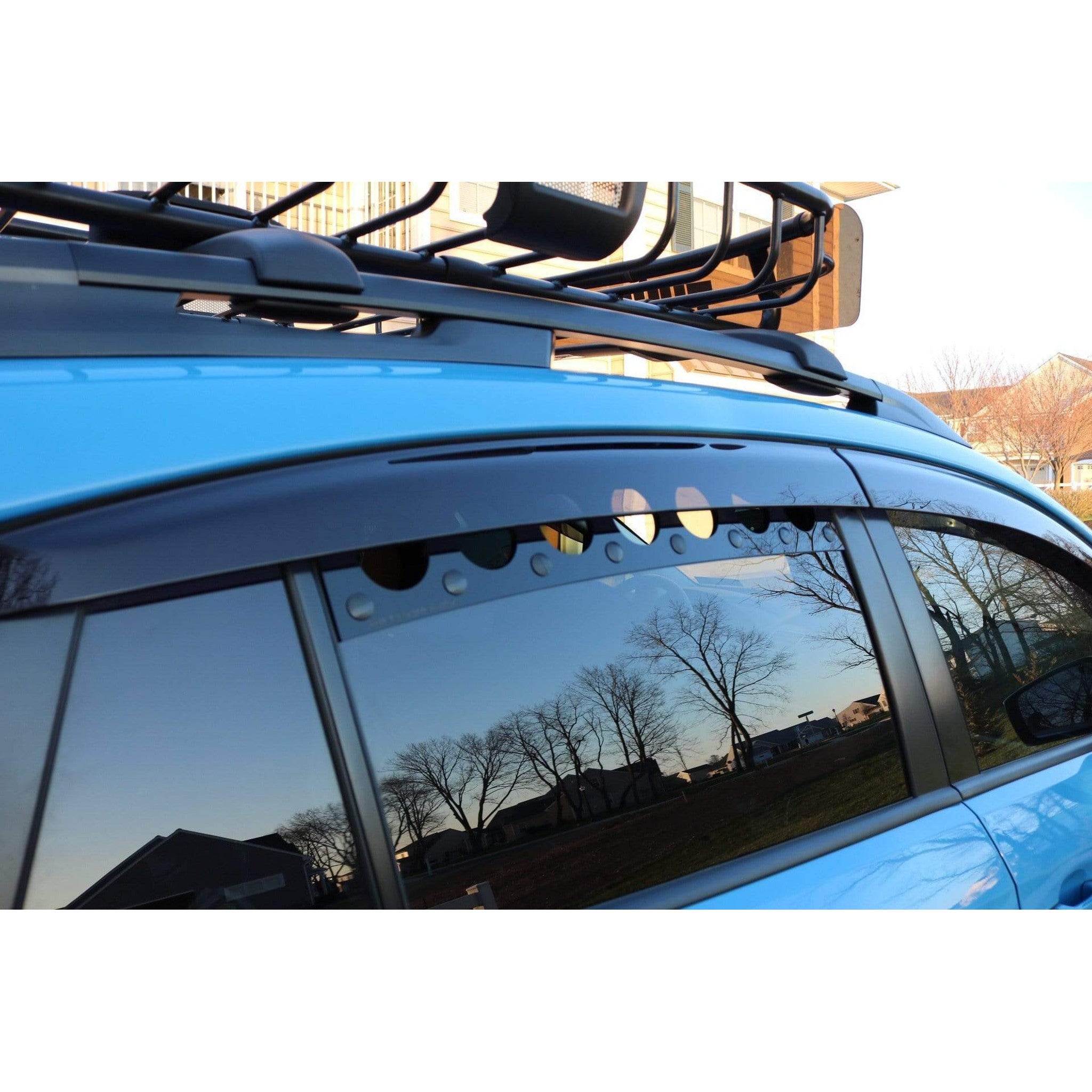 Billetworkz Window Vents Wire Mesh Subaru Crosstrek 2013-2017 | BW-WV-SUB-CRTK-BK-WM